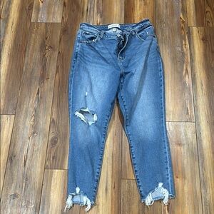 Abercrombie distressed skinny jean